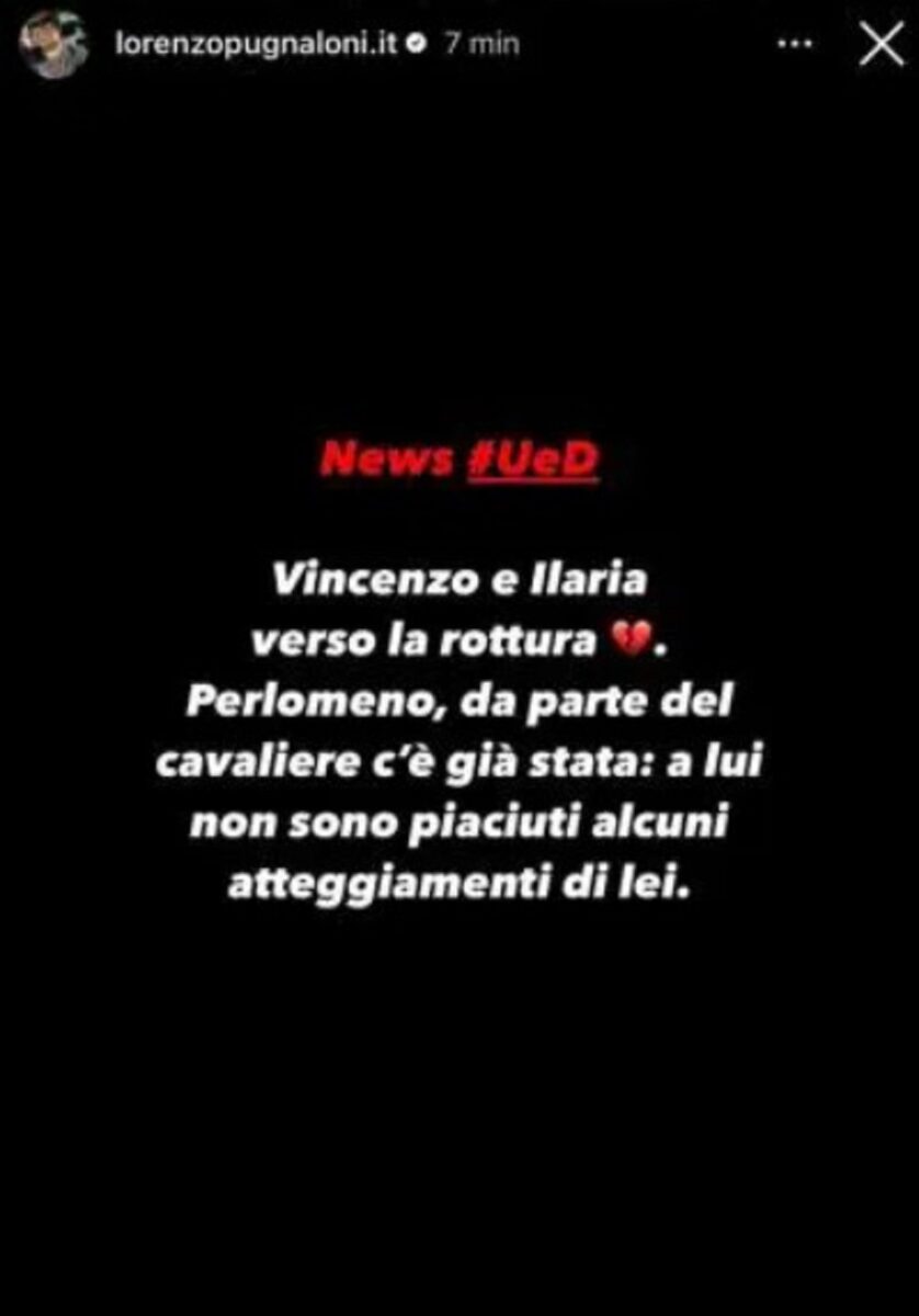 Uomini e Donne vincezo e ilaria si sono lasciati?