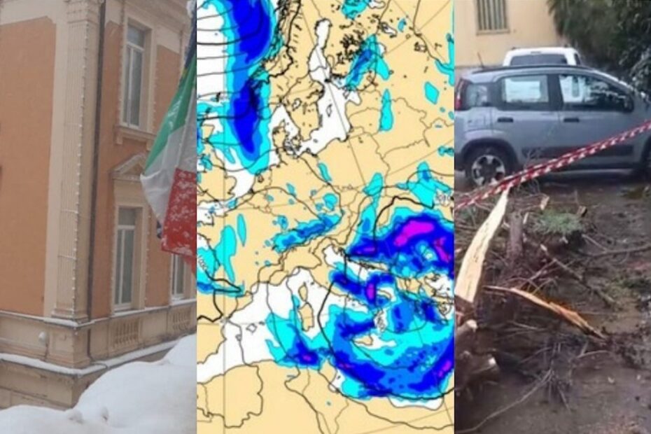 Maltempo, allerta meteo in sette regioni: neve e gelo