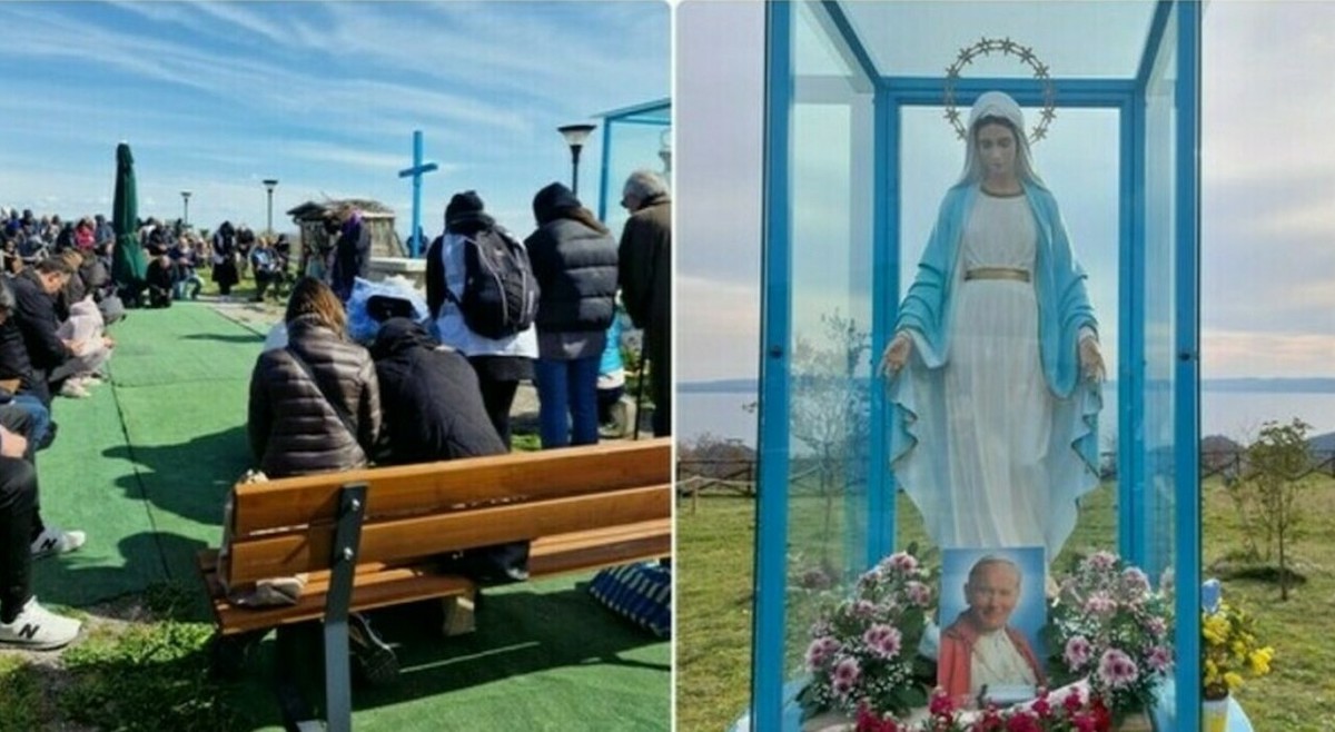 Madonna di Trevignano, il sangue sulla statua è della veggente Gisella Cardia